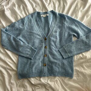 Veronica Beard Light Blue Cashmere Cardigan